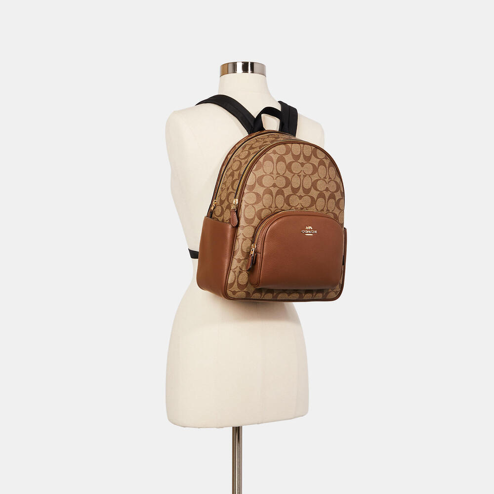 Court Backpack In Signature Canvas - Picture 3 of 3
